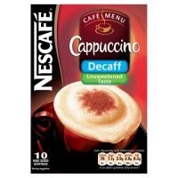 Nescafe Cappuccino Unsweetened & Decaffenated 2 box of 10 pks
