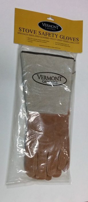 Vermont Castings Fireplace and Stove Leather Safety Gloves N7