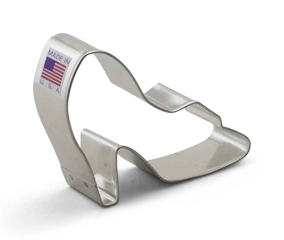 Ann Clark Glass Slipper Cookie Cutter - 3.5 Inches - Tin Plated Steel