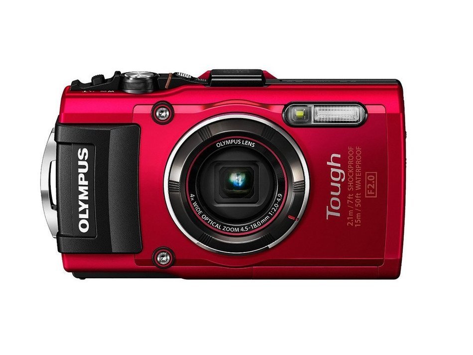 Olympus Stylus TOUGH TG-4 Digital Camera (Red) + 64GB Class 10 Memory Card + Replacement Battery for Olympus LI... N6