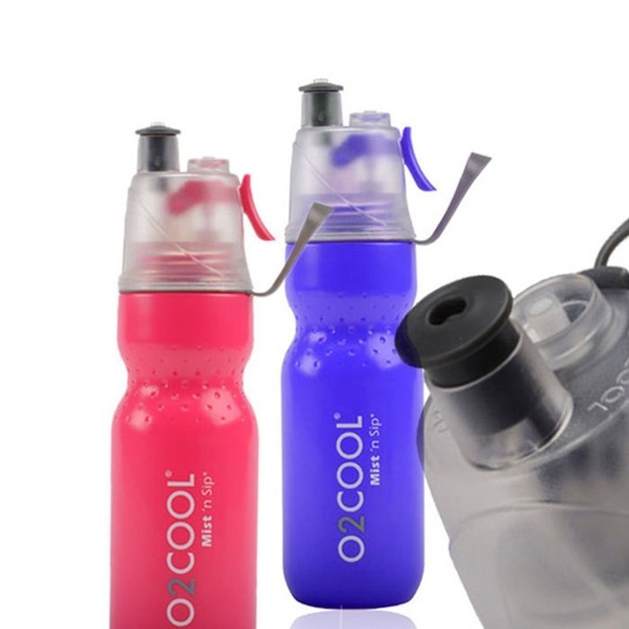 O2 Cool Mist 'N Sip Dimple ArcticSqueeze 20oz Hydration Bottle (Pink) N2