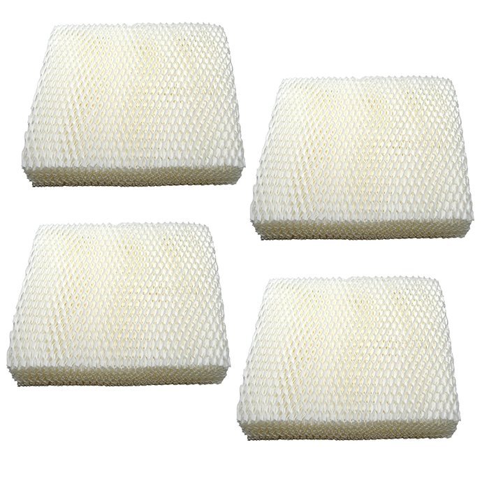 HQRP 4-pack Wick Filter for Duracraft DH803 / DH804 / DH805 / DH806 / DH807 / DH810 / DH815 / DA1007 Natural Cool...