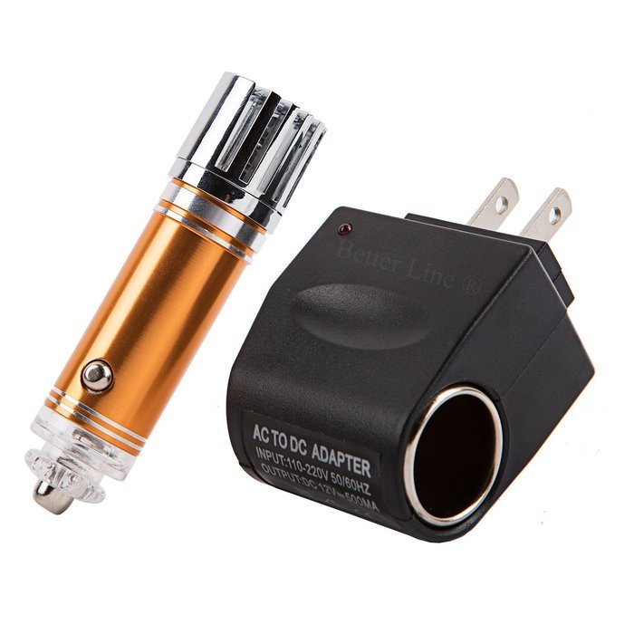 Better Line &reg; Car Air Purifier Ionizer with 12 Volt Adapter for Home Use - Cleans & Freshens Air N5