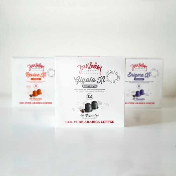 80 Jones Brothers Nespresso Compatible Coffee Capsules-Variety Pack -100% Pure Arabica (VARIETY BOX, 80 PODS) N17
