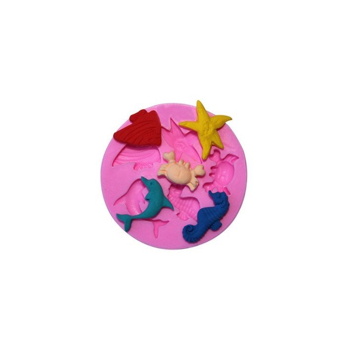 Cutoy Ocean Animal Design Silicone Cake Fondant Chocolete Jello Soap Candy Gum Paste Molds Clay Moulds DIY Decorating...