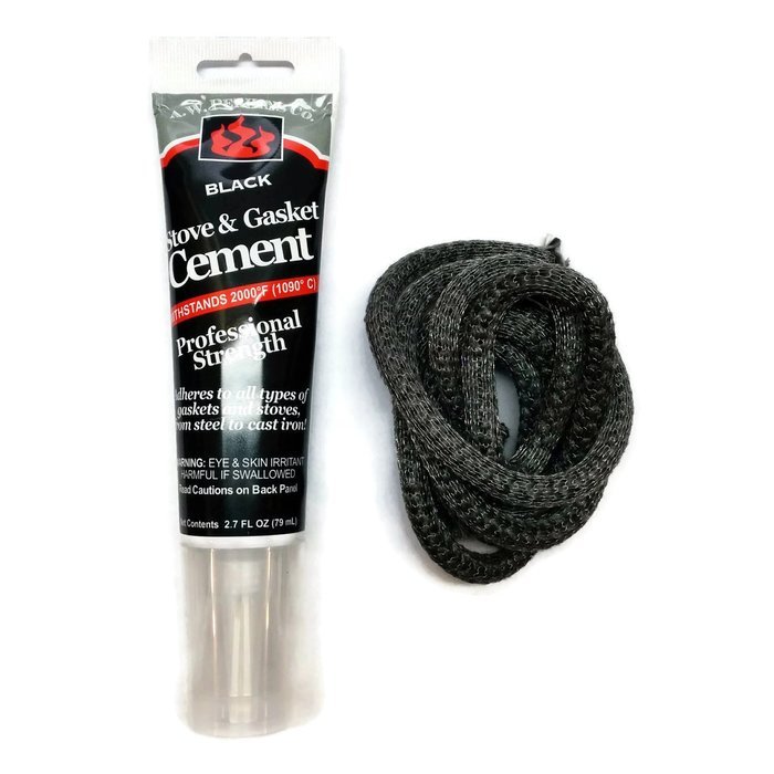 Midwest Hearth Wood Stove Replacement Gasket Kit for Woodburning Stoves - Graphite Impregnated Fiberglass Gaskets... N3