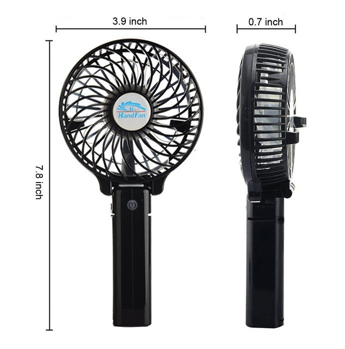 Niceshop Portable Handheld Mini Rechargeable Fans Battery Operated Cooling Fan Electric Personal Fans Foldable...