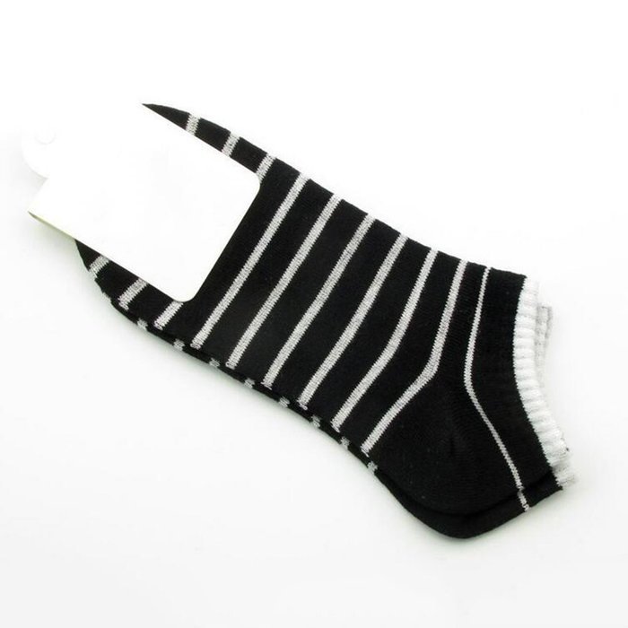 KAKA(TM) Men's Summer Stripe Style Cotton Casual Deodorant Short Sports Socks 10 Pairs Mix Color Shipping N2