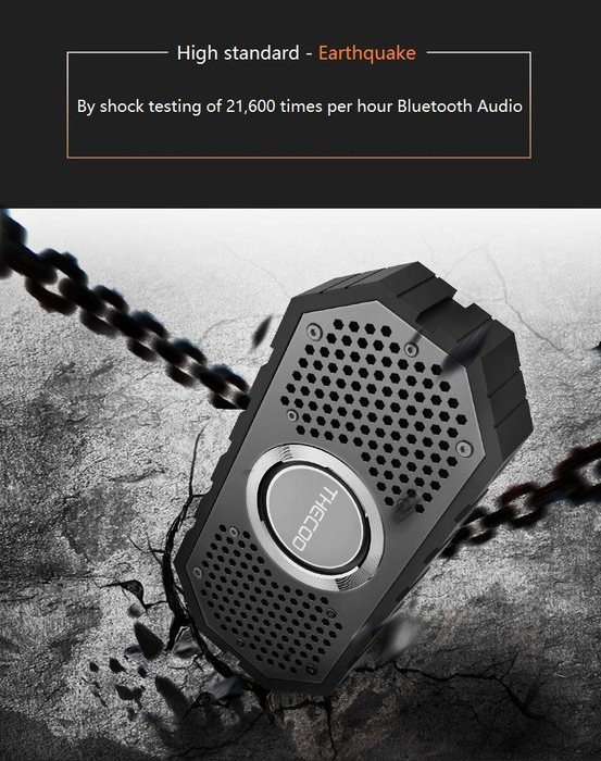 YDIA BS03 Portable Wireless Stereo Bluetooth Speaker Waterproof Dustproof Shockproof Handsfree Support TF Card... N9
