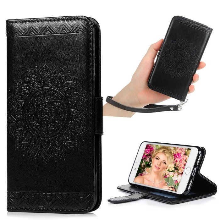 Wallet Case For IPhone 14 Plus, Embossed Premium PU Leather [Folio Flip