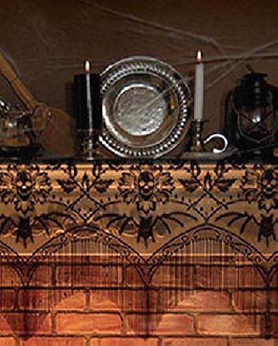 Heritage Lace Halloween Gala Mantle Scarf or Valance 60 x 22" N3