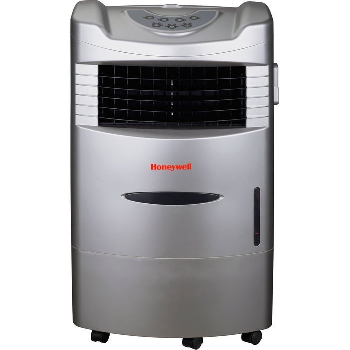 Honeywell CS10XE 21 Pt. Indoor Portable Evaporative Air Cooler with Remote Control, Silver/Grey N6