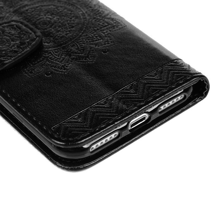 iPhone 7 Case (4.7 inch) - Wallet Folio Flip Embossed Totem PU Leather Case with Stand Card Slots and Slim Fit... N22