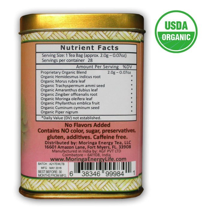 MORINGA WEIGHT LOSS TEA - USDA Organic - Nature&acute;s 9 Most Potent Botanicals for Staying Slim, Fit & Healthy N4