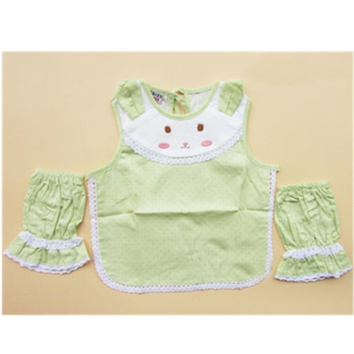 KAKA(TM) Baby Kids Waterproof Cute Cartoon Sleeveless Apron -Blue(Children's Height:110-135cm,size:100) N3