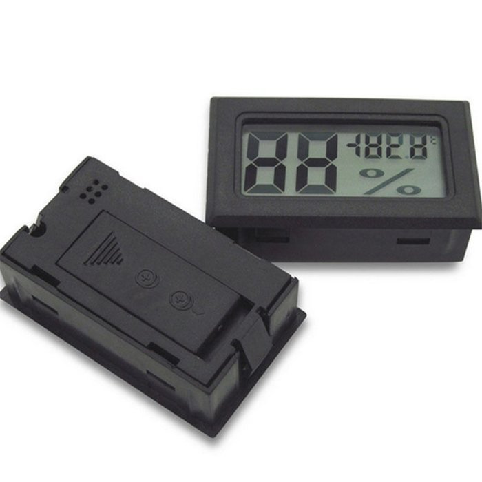 Industry Park Mini Digital LCD Indoor Temperature Humidity Meter Thermometer Hygrometer