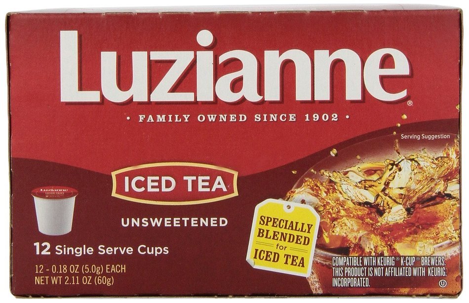 Luzianne Iced Tea, Sweet Flavor, Single Serve Tea Cups, 12 Count N13