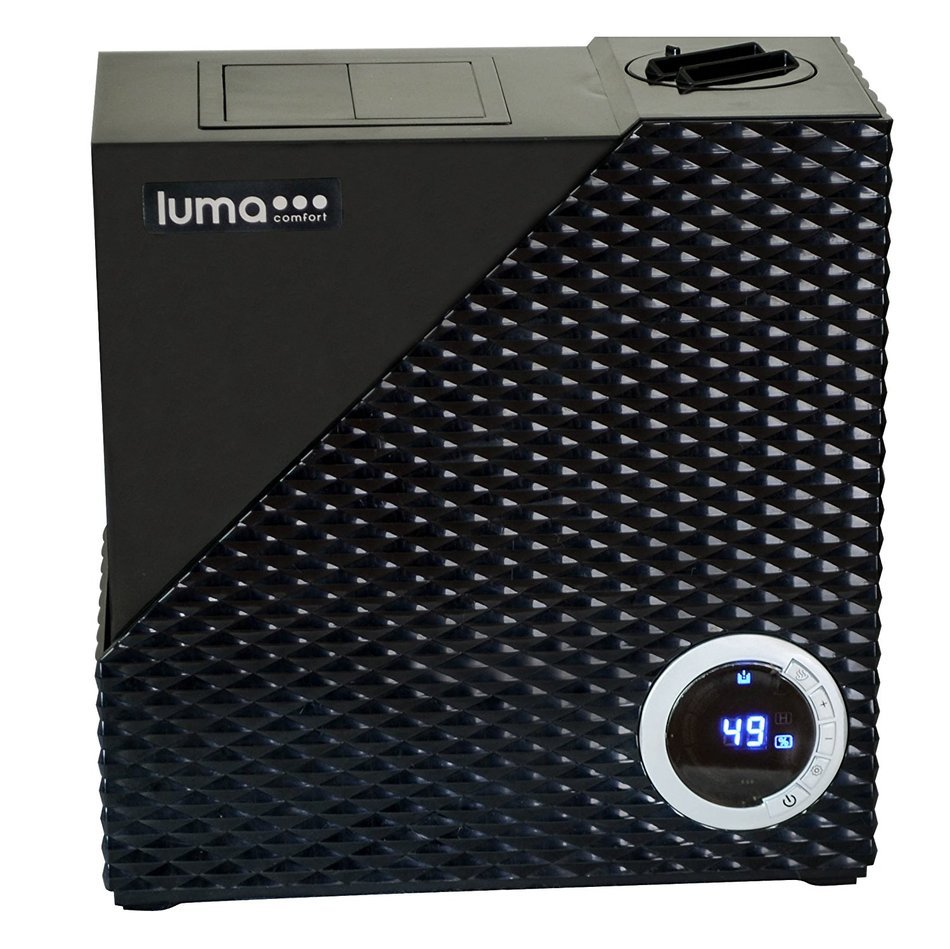 Luma Comfort HCW10B Cool & Warm Mist Humidifier, 2 Gallon Output and Automatic Humidity Control