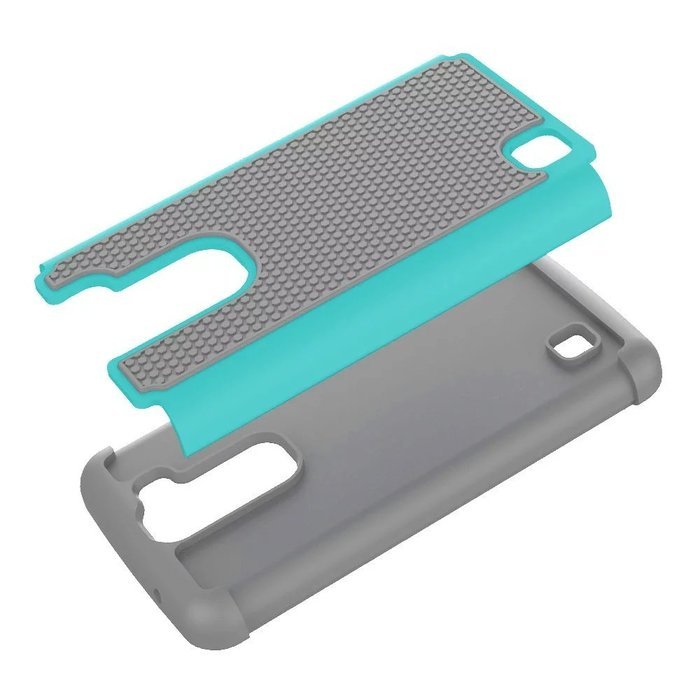 LG K10 Case, ARSUE [Drop Protection] [Shock Absorption] Hybrid Dual Layer Armor Defender Protective Case Cover... N5