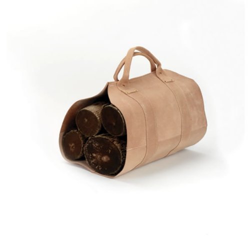 Leather Log Carrier