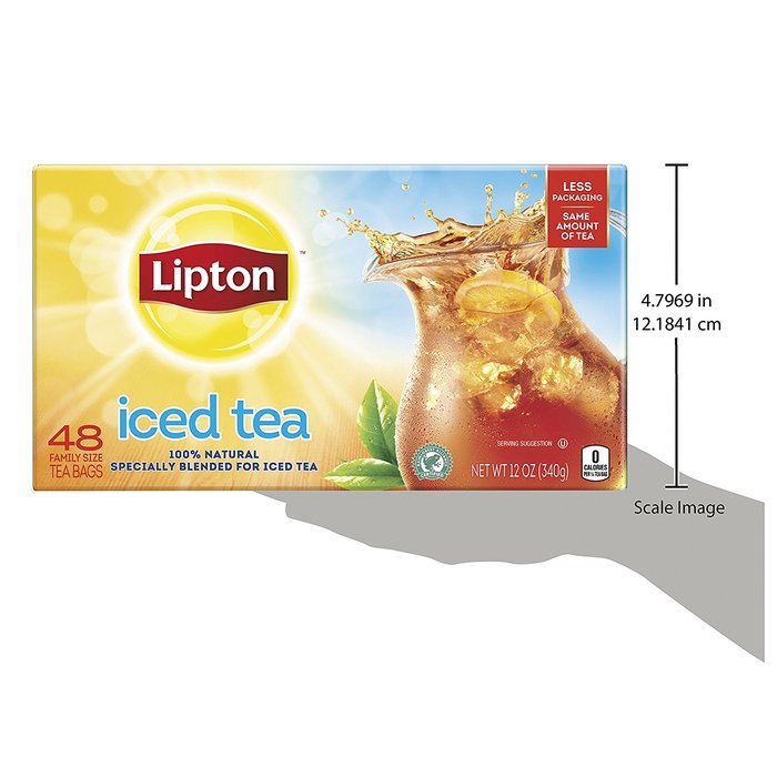 Lipton Family-Sized Black Iced Tea Bags, Unsweetened 48 ct N17
