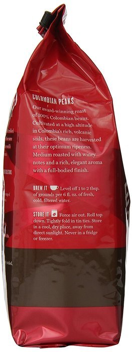 Eight O'Clock Colombian Peaks Ground Coffee, 11-Ounce Bags (Pack of 6) N2