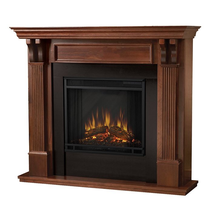 Real Flame 7100E Ashley Electric Fireplace, Medium, Mahogany