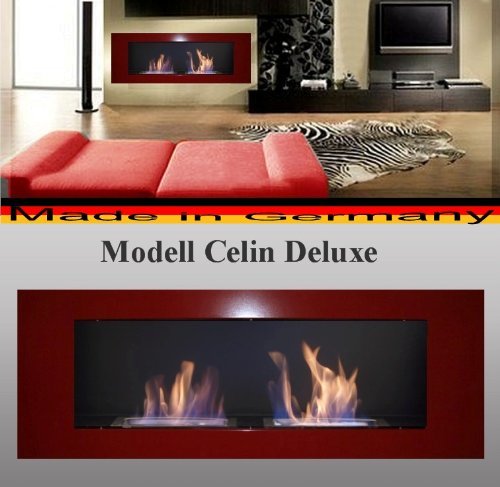 Gel + Ethanol Fire-Places Bio- Ethanol And Fire Gel Fireplace Model Celin Deluxe Silver N4