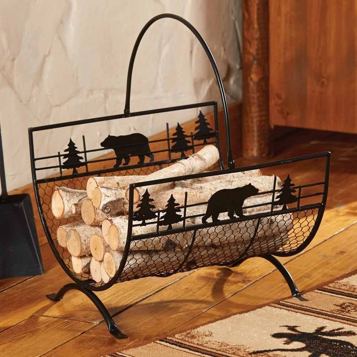 Bear Metal Firewood/Log Holder