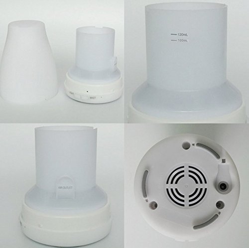 Essential Oil Diffuser by Efbock - Portable Air Humidifier and Cool Mist Aromatherapy Diffuser - Ionizer Air Purifier...