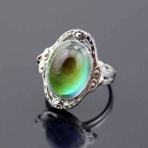 1 PC Women Mood Ring Changing Color Fashion Magic Adjustable Temperature Control