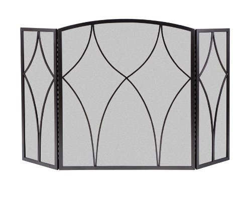 Panacea Products 15980 3-Panel Diamond Fireplace Screen