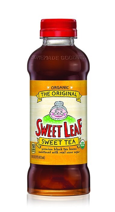 Sweet Leaf USDA-Certified Organic Iced Tea, Original Sweet Tea 16-ounce plastic bottles (Pack of 12)