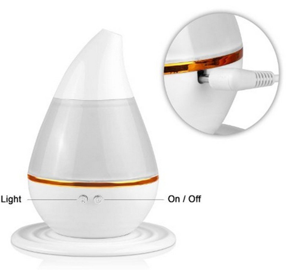 Air Humidifier FAMILY USB 250ml Essential Humidifier Cool Mist Ultra Quiet Auto Shut-off Portable Mini Colorful...