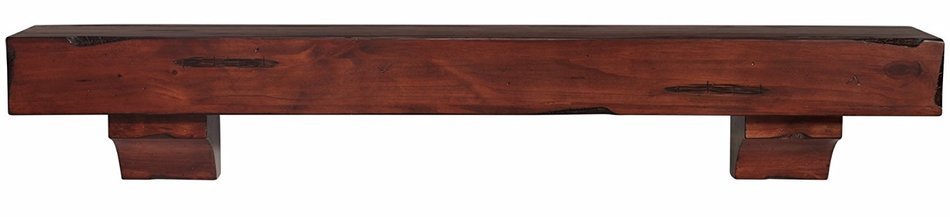 Pearl Mantels 412-72-70 Shenandoah Pine 72-Inch Wall Shelf, Rustic Cherry N8