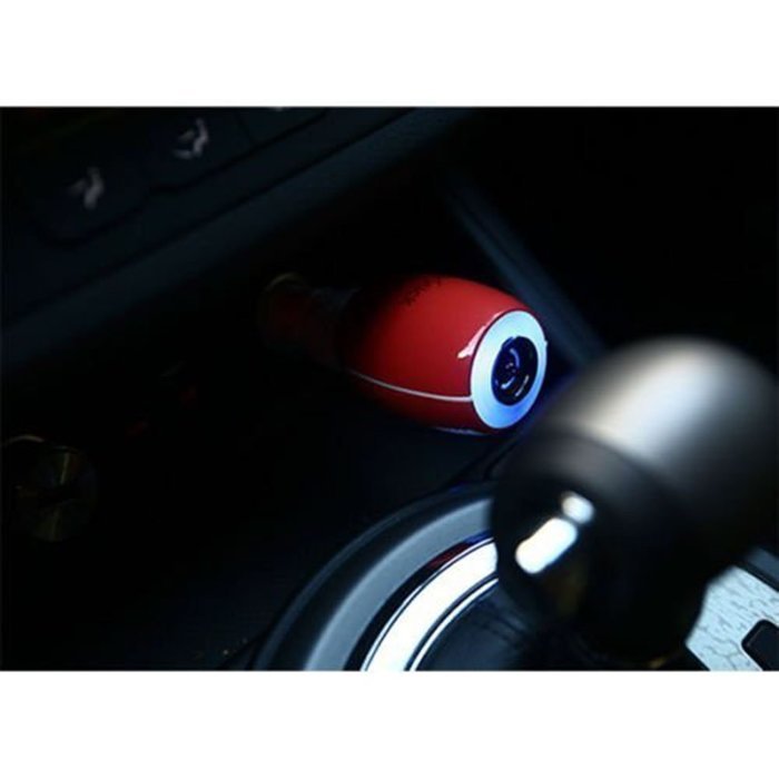 Airvita Car wireless Air Stick CigarJack Aip Purifier USB 180&deg;Adjustable Angle (Red) N3
