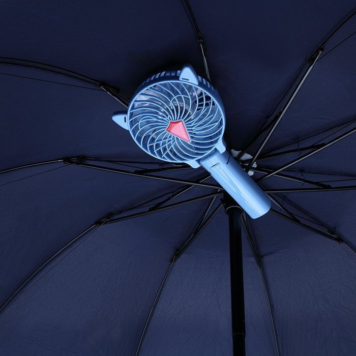 Portable Table Fan,ACLUXS Head Adjustable Cool Mini Portable Floor/Table Fan with Rechargeable Battery and USB... N3