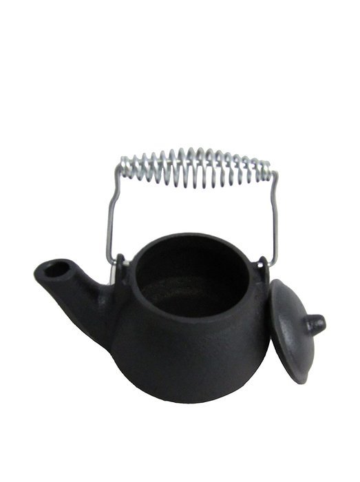 Old Mountain Mini Tea Kettle, 1.5 Cups, Silver/Wood Handle N2