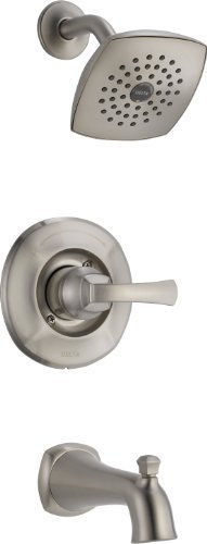Delta 144962-SS Mandara Monitor 14 Series Tub and Shower Trim, Stainless by DELTA FAUCET