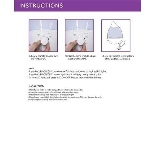 Ultrasonic Air Humidifier, Northpoint