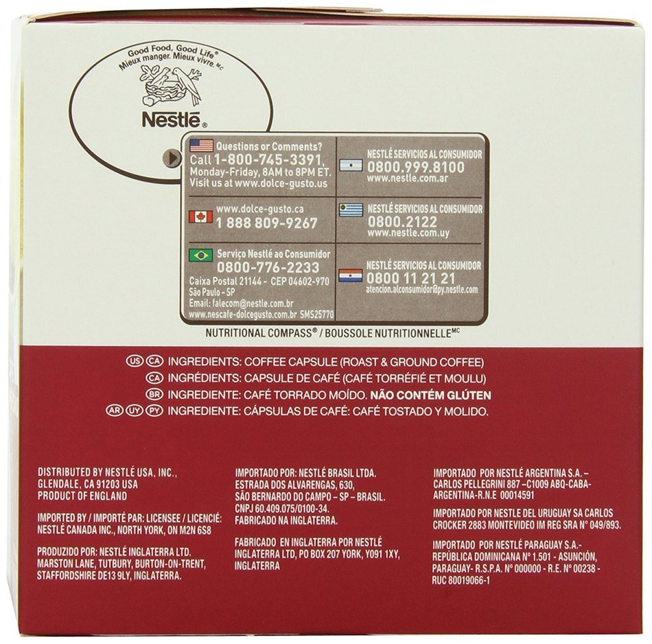 Nescafe Dolce Gusto for Nescafe Dolce Gusto Brewers, Cafe Americano, 16 Count N2