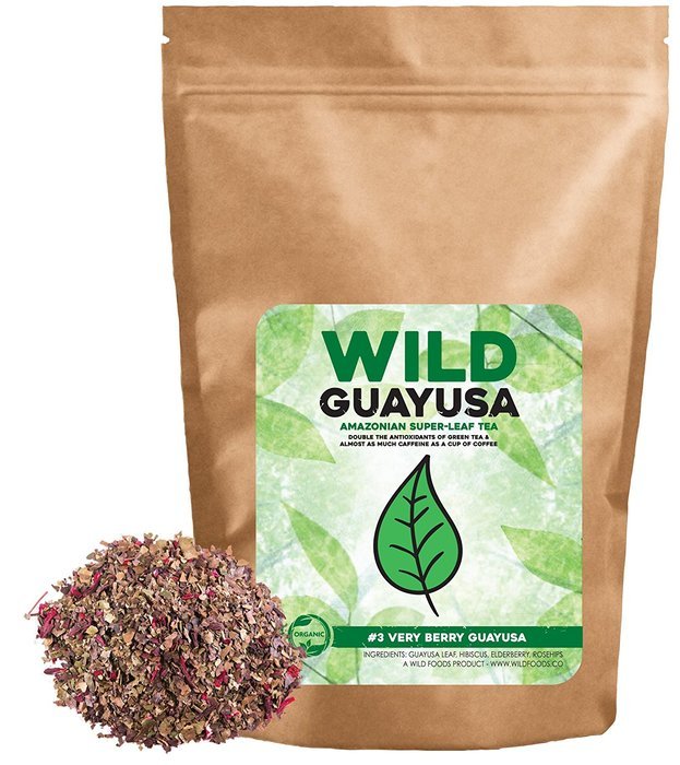 Organic Guayusa Tea, Loose Leaf Amazonian Superleaf Tea by Wild Foods, Full of Antioxidants and Caffeine, Smooth... N7
