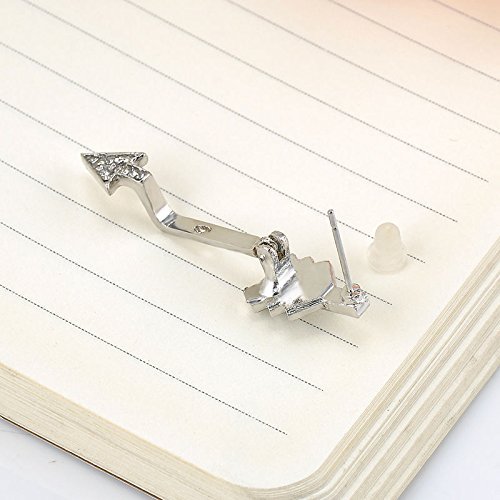 Creative 1PC Bow Arrow Crystal Ear Stud Women's Fashion Earrings Jewelry Gift N5