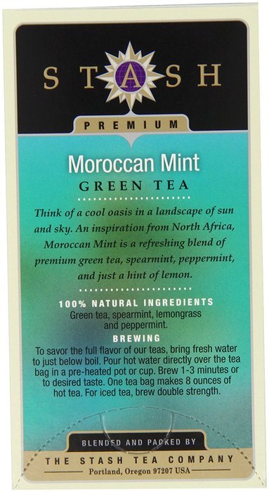 Stash Tea Green Chai Tea, 20 Count Tea Bags in Foil (Pack of 6) N60