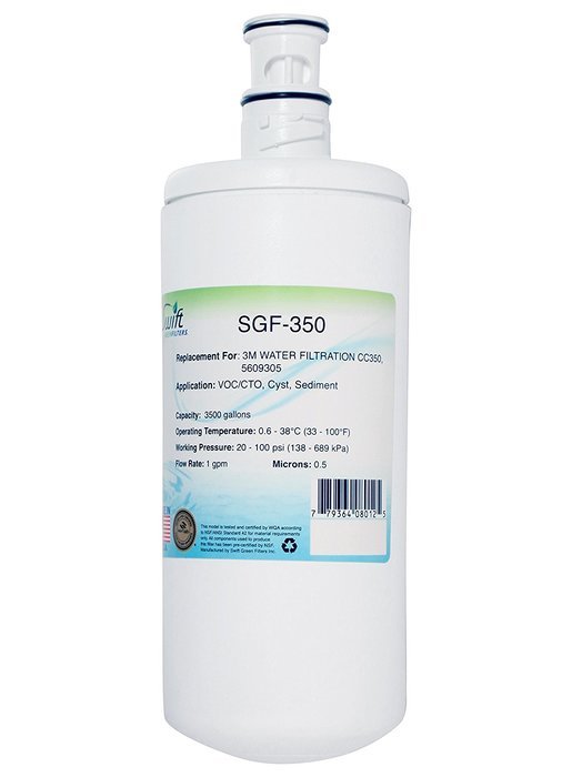 Swift Green Filters SGF-350 Swift Green Filter Replacement For 3M Water Filtration, 1 Pack N3