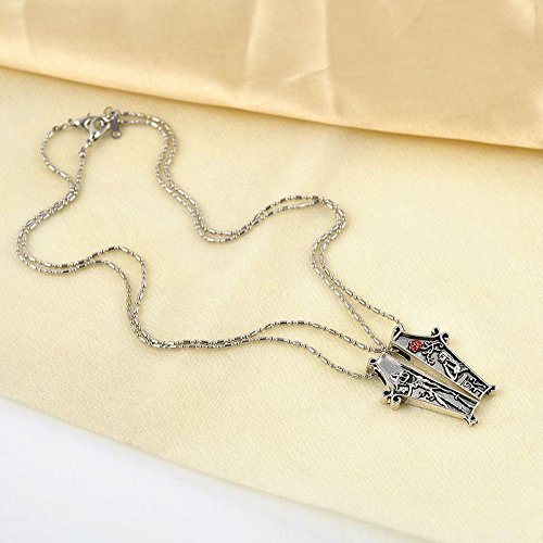 The Nightmare Before Christmas Jack Lisa Couple Pendant Necklace Jewelry Gift