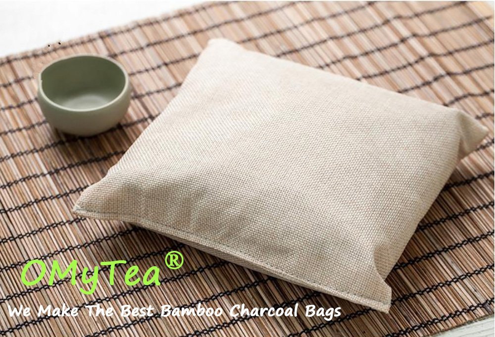 OMyTea® 100 Organic Natural Air Purifying Bamboo Charcoal Deodorizer
