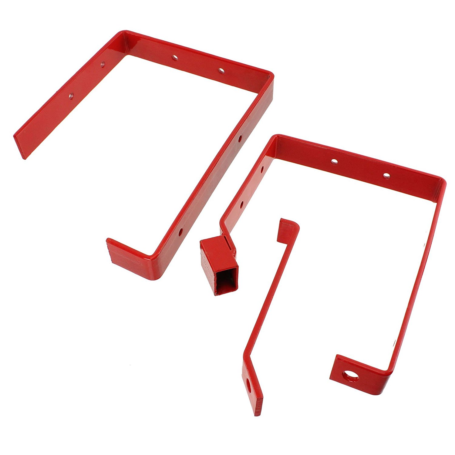 Spares2go Universal Lockable Wall Ladder Rack Brackets (Red) by ...
