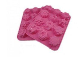 SHINA 12 Flowers Style Silicone Tray Mold Cake Fondant Mould Cupcake Baking Tool