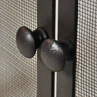 Uniflame Single Panel Iron Fireplace Screen with Doors N3